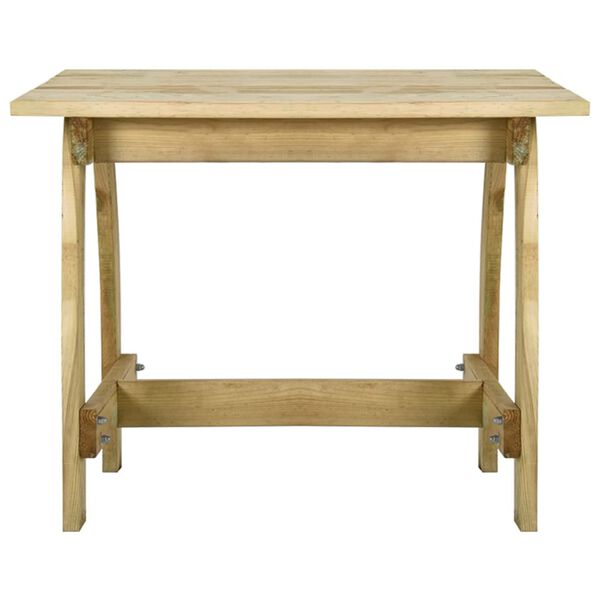 vidaXL 3 Piece Garden Dining Set Impregnated Pinewood