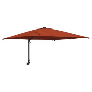 vidaXL Garden Parasol Terracotta 248.5 x 247.5 x 160 cm