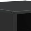 vidaXL Coffee Table Black 60.5x60.5x30 cm Engineered Wood and Metal