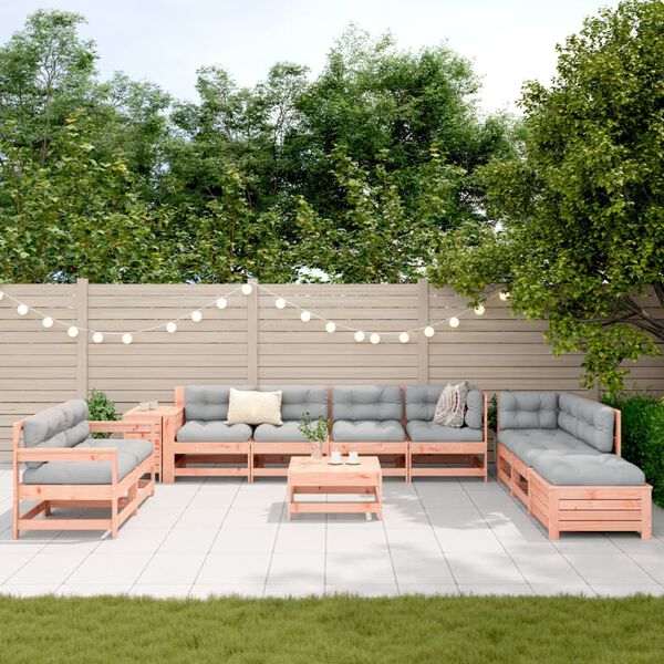 vidaXL 11 Piece Garden Sofa Set Solid Wood Douglas Fir