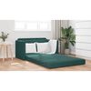 vidaXL Sofa Bed Dark Green 124 x 204 x 61 cm Velvet
