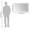 vidaXL LED Bathroom Mirror 100x60 cm