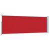 vidaXL Patio Retractable Side Awning 100x300 cm Red