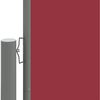 vidaXL Retractable Side Awning Red 220x1000 cm