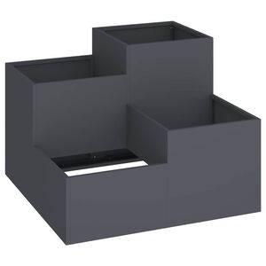 vidaXL Garden Planter Anthracite 80 x 80 x 60 cm Steel
