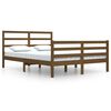 vidaXL Bed Frame without Mattress Honey Brown Solid Wood Pine 160x200 cm