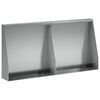 vidaXL Retaining Wall 2 pcs 40 x 12 x 30 cm Galvanised Steel Silver