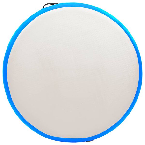 vidaXL Inflatable Gymnastic Mat with Pump 100x100x15 cm PVC Blue