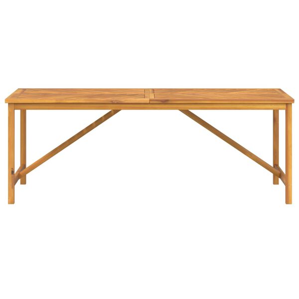 vidaXL Garden Dining Table 200x90x74 cm Solid Wood Acacia