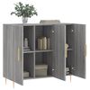 vidaXL Sideboard Grey Sonoma 90x34x80 cm Engineered Wood