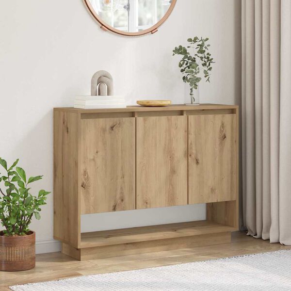 vidaXL Sideboard Artisan Oak 97 x 29 x 75 cm Engineered Wood