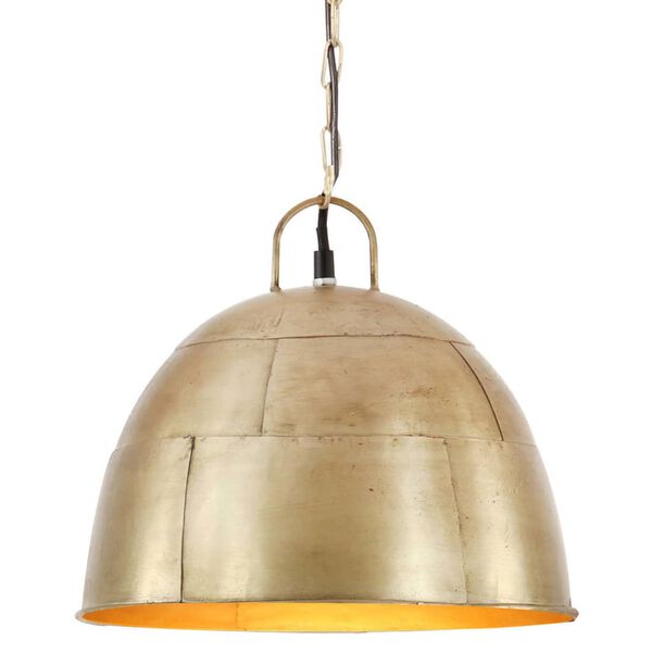 vidaXL Industrial Vintage Hanging Lamp 25 W Brass Round 31 cm E27