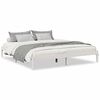 vidaXL Extra Long Bed Frame without Mattress White 200x210 cm Solid Wood Pine