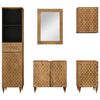 vidaXL 5 Piece Bathroom Furniture Set Solid Wood Mango