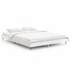 vidaXL Bed Frame without Mattress High Gloss White 140x190 cm