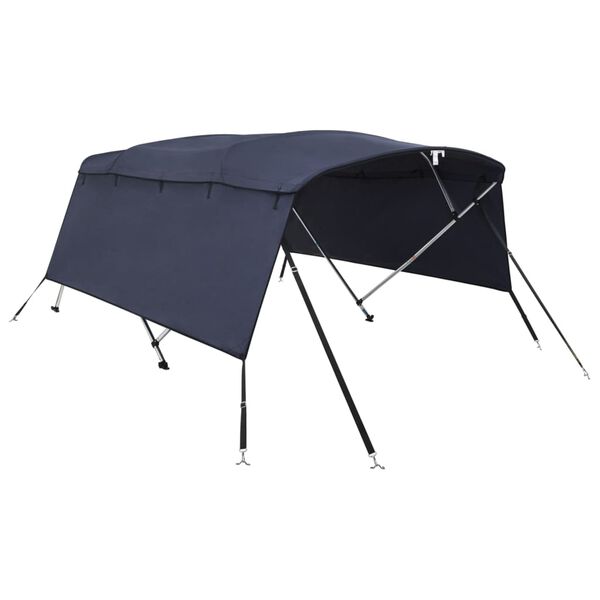 vidaXL 4-bow Bimini Top with Sidewalls 243x(230-244)x137 cm