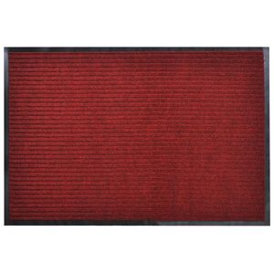 vidaXL Doormat | Red | Polyester, PVC | 90 x 120 cm | Non-slip | Doormat