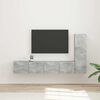 vidaXL TV Cabinet Set Wall-mounted 3 pcs Concrete Grey Engineered Wood