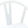 vidaXL Dining Chair 2 pcs White and White Solid Rubber Wood