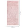 vidaXL Soft Pile Rug Anti-slip 115x170 cm Pink