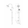 SCH&Uuml;TTE Overhead Shower Set with LED Lights GALAXIS Chrome