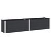 vidaXL Garden Raised Bed Black 250 x 50 x 54 cm alu.