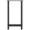 vidaXL Bar Table Legs Black 2 pcs 40x(90-91) cm Steel