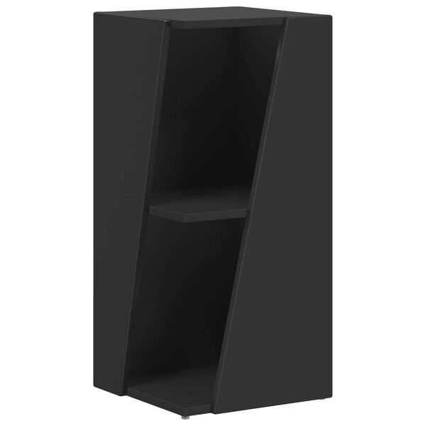 vidaXL Side Shelf Black 33 x 32 x 70.5 cm Engineered Wood