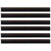 vidaXL Self-adhesive Door Brush Seals 6 pcs Brown 100 cm