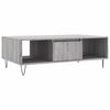 vidaXL Coffee Table Grey Sonoma 104x60x35 cm Engineered Wood