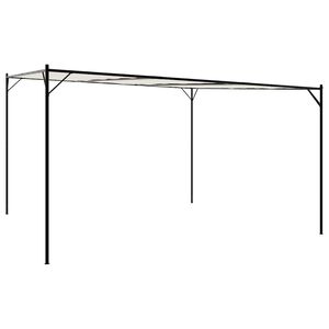 vidaXL Gazebo White 4x4 m 180 g/m&sup2; Fabric and Steel