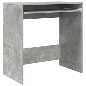 vidaXL Desk Concrete Grey Engineered Wood 77.5 x 43 x 79 cm