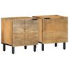 vidaXL Bedside Cabinets 2 pcs Brown 40x33x46 cm Solid Wood Mango