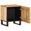 vidaXL Bedside Cabinet 40x34x46 cm Solid Wood Rough Mango