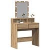 vidaXL Dressing Table Artisan oak 80 x 41 x 144.5 cm Engineered wood