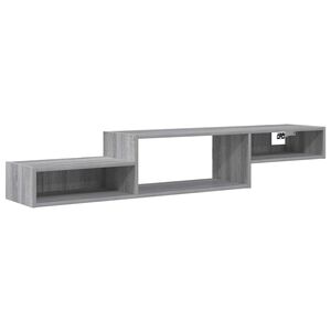 vidaXL Wall-mounted TV Cabinet Wall-Mounted Grey Sonoma