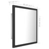 vidaXL LED Bathroom Mirror Grey 40x8.5x37 cm Acrylic