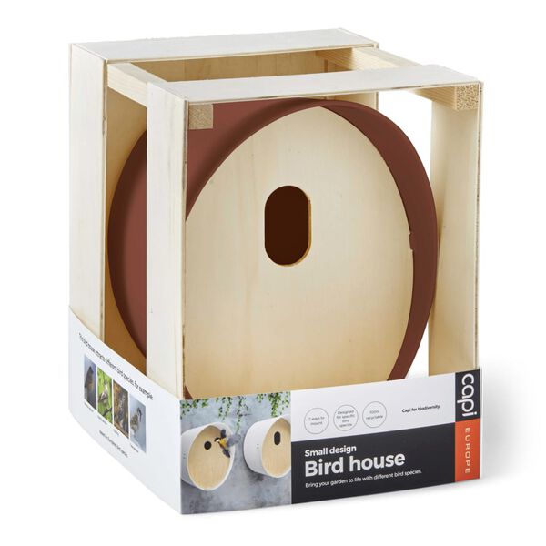 Capi Bird House Oval 2 24x19x23 cm Brown