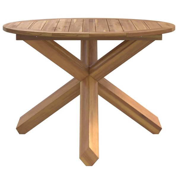 vidaXL Garden Table &Oslash;109x74 cm Solid Wood Teak