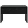 vidaXL Hall Bench with Cushion Black Oak 63 x 38 x 40 cm