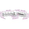 vidaXL Sofa Sets 9 pcs Natural Solid Acacia Wood