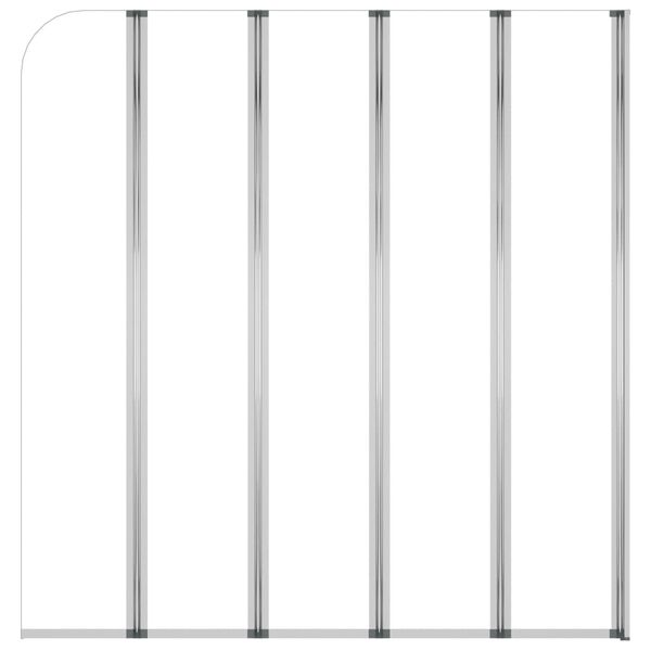 vidaXL Bath Enclosure 120x140 cm Tempered Glass Transparent