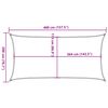 vidaXL Sun Shade Sail Light Grey 4x2 m 100% Polyester Oxford