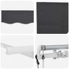 vidaXL Retractable Awning Anthracite 400 x 200 cm Fabric