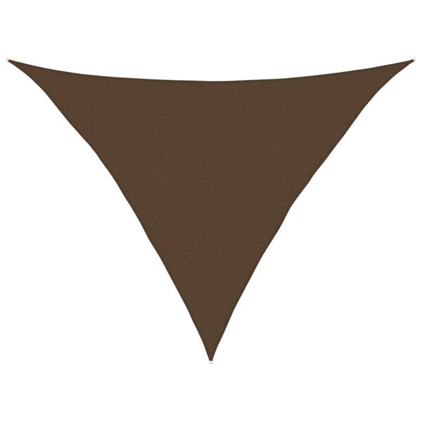 vidaXL Sunshade Sail 160 g/m&sup2; Brown 5x5x6 m HDPE