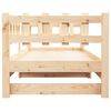 vidaXL Pull-out Day Bed without Mattress 2x(90x200) cm Solid Wood Pine