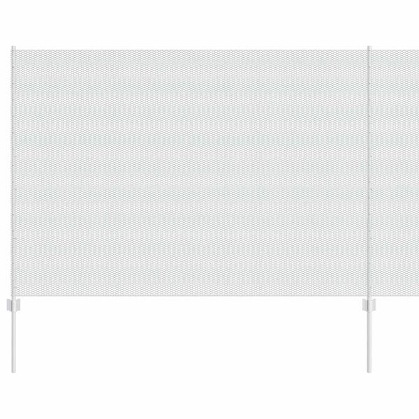 vidaXL Fence with Post Silver 1.6 x 25 m Steel