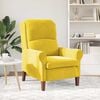 vidaXL Armchair Yellow 76 x 94 x 102 cm Velvet