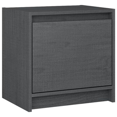 vidaXL Bedside Cabinets 2 pcs Grey 40x30.5x40 cm Solid Pinewood