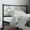 vidaXL Metal Replace Headboard Black 107 cm